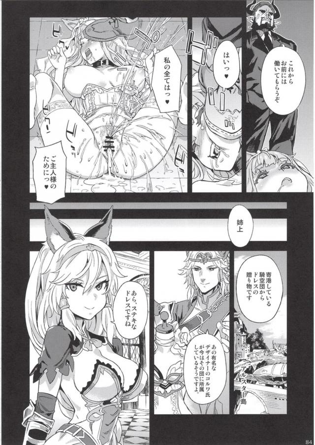 最近島で行方不明者が続出していて心配していたらカリオストロが誘拐され、ドラフの大きな指でまんこをかきまわされ潮をふかされめちゃくちゃに集団レイプされオナホにされる!【グランブルーファンタジー・エロ同人誌】