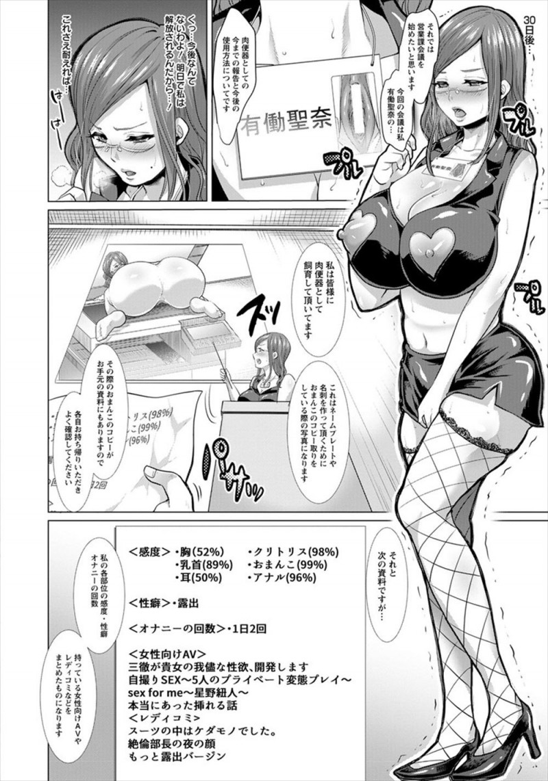 【エロ漫画】生意気な爆乳上司の部長との浮気現場を盗撮して肉便器に落とした男が毎日調教とレイプを繰り返して枕接待要員にする！