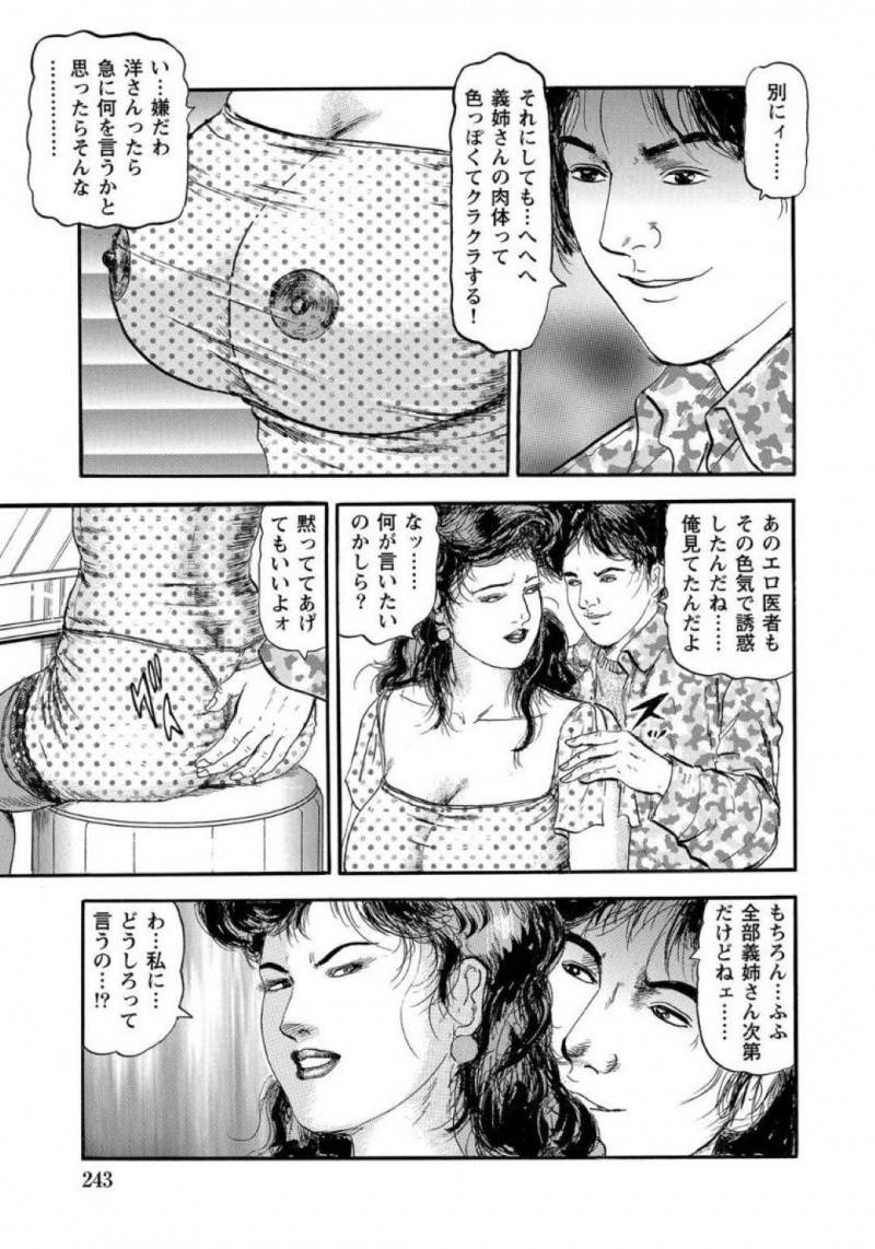 【エロ漫画】医者の男とエッチな事をする淫乱熟女…注射と称された彼女はアナルにチンポを挿入されてヨガりまくる！【杉本リオ:アナル貴婦人陽子の性癖】