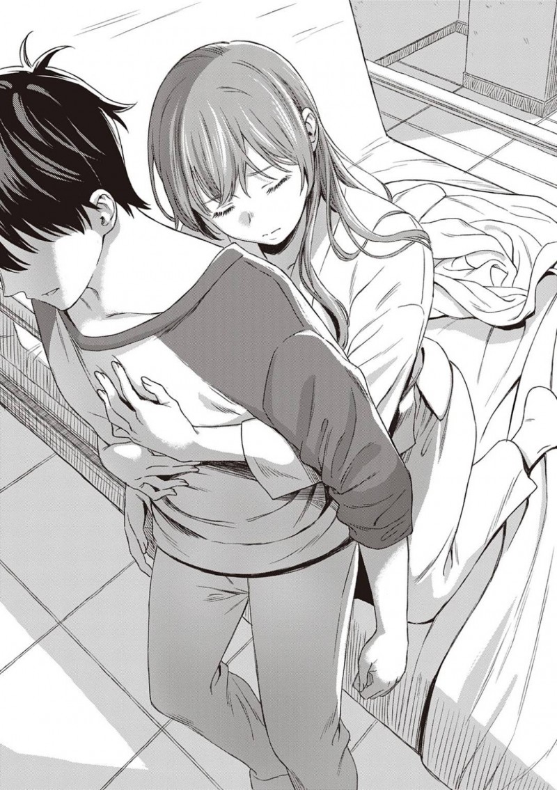 【少年漫画】入院中の病室に花を持ってきてくれた彼氏の弟と話す巨乳彼女…しかし事故から彼女を庇って亡くなった彼氏と弟が分からなくなってしまいかりそめの恋人として過ごす！【箕山】
