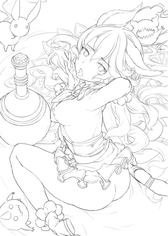 自分をかばって敵の攻撃を受け倒れてしまった団長に悪霊が取り憑き、意識はちゃんとあるのに身体を勝手に動かされた団長がフェリを中出しレイプしてしまう！【グランブルーファンタジー・エロ同人誌】