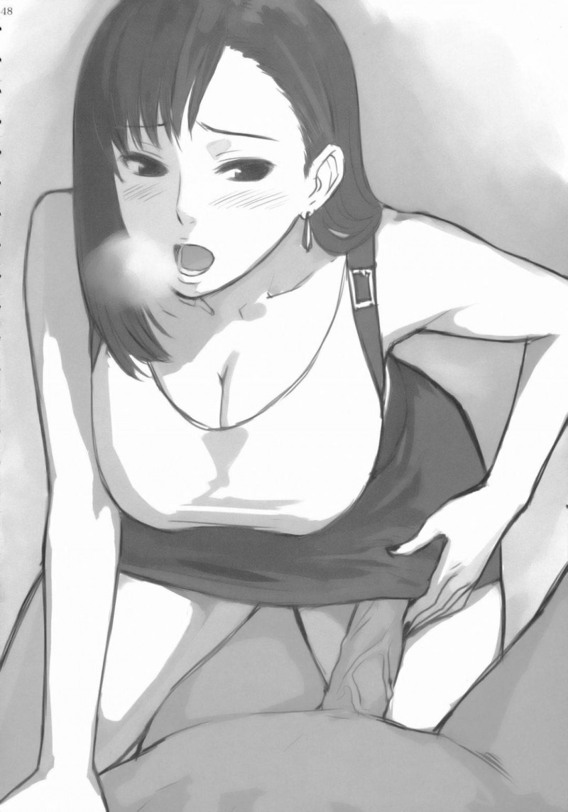 【エロ同人誌】昨夜マテリアを取りに行ったときに巻き込まれ今朝鏡を見たらおばちゃんになってしまっていたティファは性欲も溜め込み心配してきてくれたクラウドに欲情する！【和口昇火/ラブラブロックハートラ ：ファイナルファンタジーVII アドベントチルドレン】