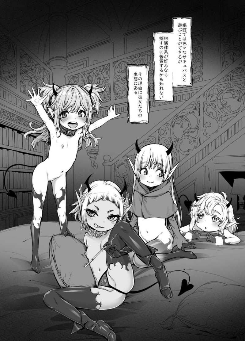 【エロ同人誌】森の奥にある寂れた古城で娼婦として働くサキュバス達…そこで男性客を待ち粘液に含まれる媚薬によって精子を搾り取る！【きゃらだいん：異世界キャラディンにおけるサキュバスの生態】