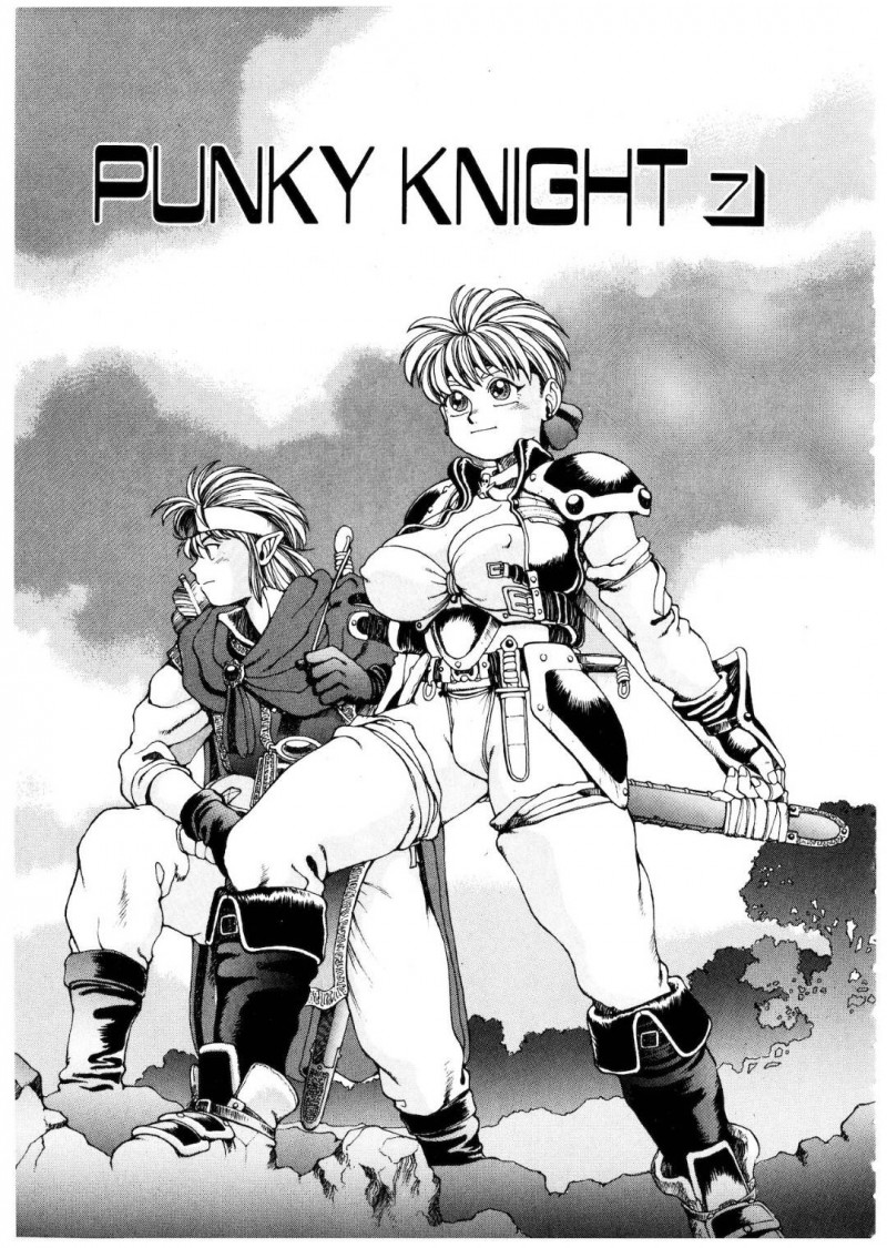 【エロ漫画】ゴブリンに囲まれた時に助けてくれたエルフの青年と一緒にゴブリンのアジトにやって来た賞金稼ぎの女剣士…捕らえられた人達を助けるために2人で乗り込む！【傭兵小僧：PUNKY KNIGHT 7】