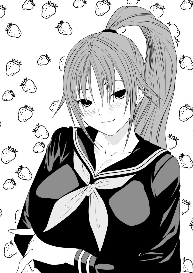 まだ処女なのに真中に撮影機材をプレゼントするため援交に手を出したさつきが、大人のセックスを教えられ快楽に溺れ堕ちていく!【いちご100%・エロ同人誌】