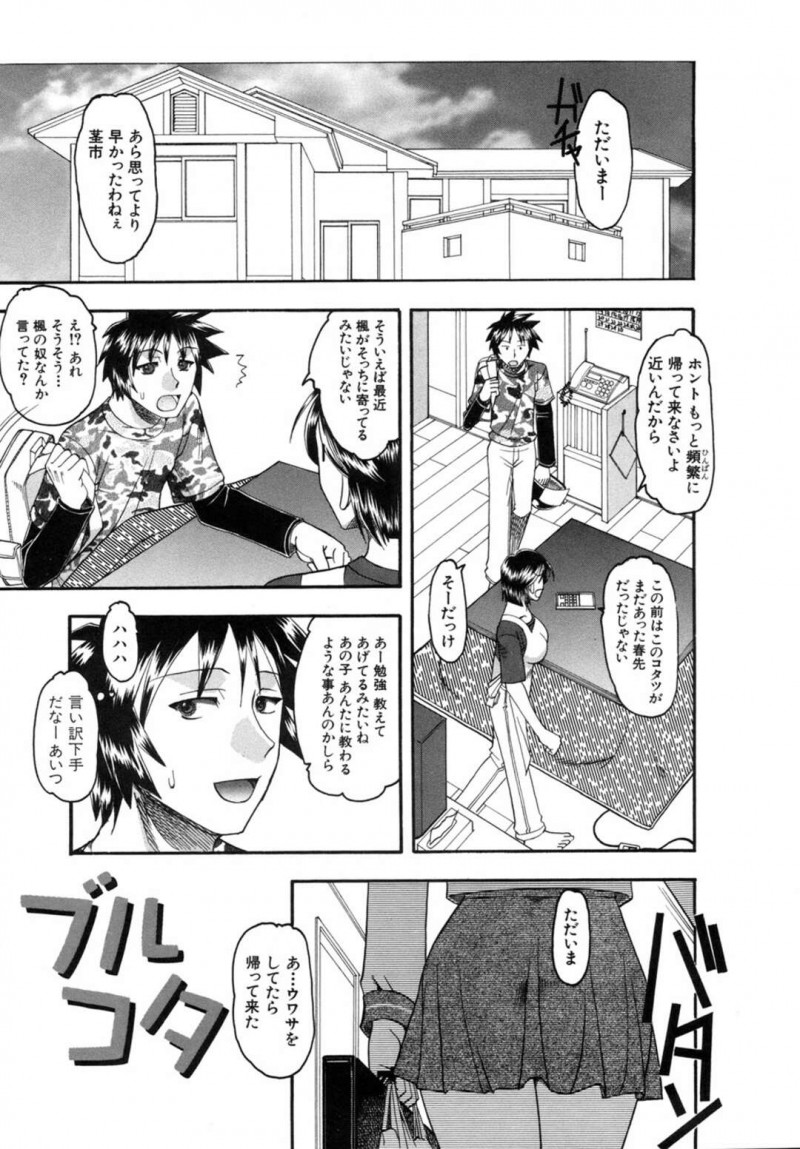 【少年漫画】久しぶりに実家に帰ってきた兄とこたつに入るJKの妹…こたつの中で兄に足コキされ興奮して二階に移動して近親相姦！正常位、バック、アヘ顔連続！【木工用ボンド】
