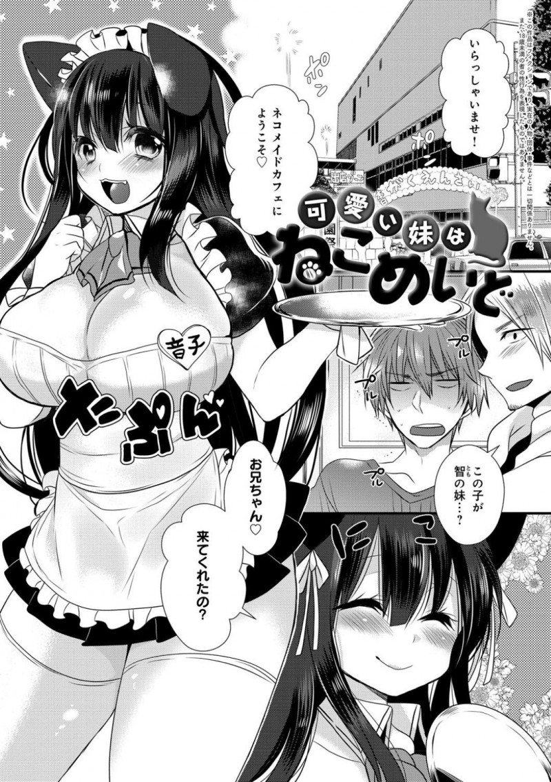 兄とメイドコス姿のままヤッちゃう淫乱な爆乳妹…彼にゾッコンで従順な彼女は正常位や騎乗位などの体位でひたすらヤり続ける！