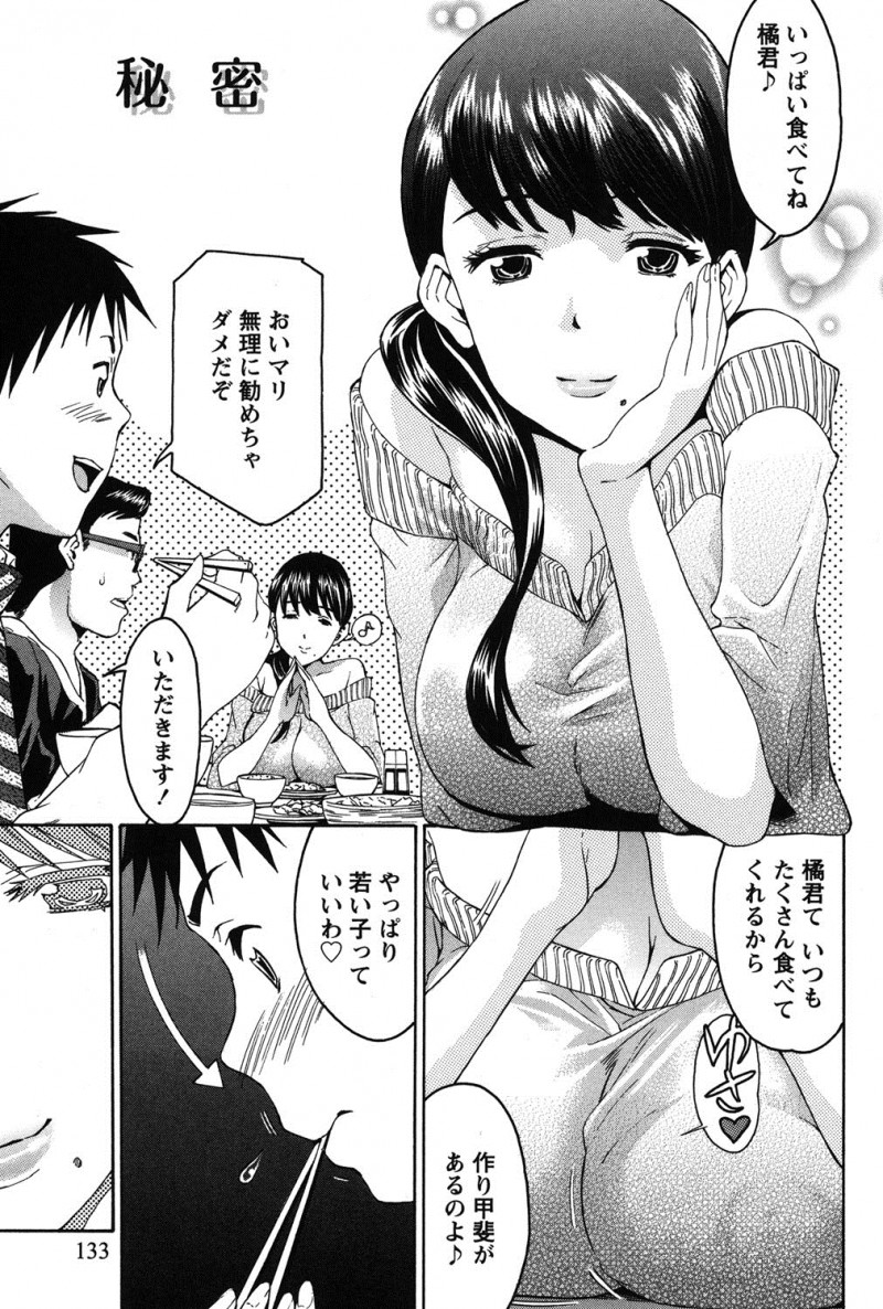 【少年漫画】ムッツリスケベな人妻は青年を逆レイプしいちゃラブセックスでトロ顔に快楽堕ちしちゃう【ツカモリシュウジ:秘密】